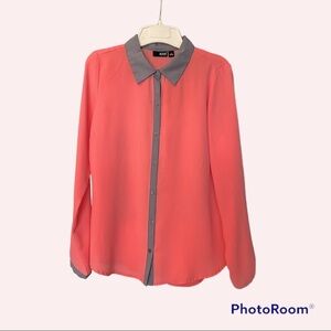 a.n.a. Women Long Sleeve Blouse. Small